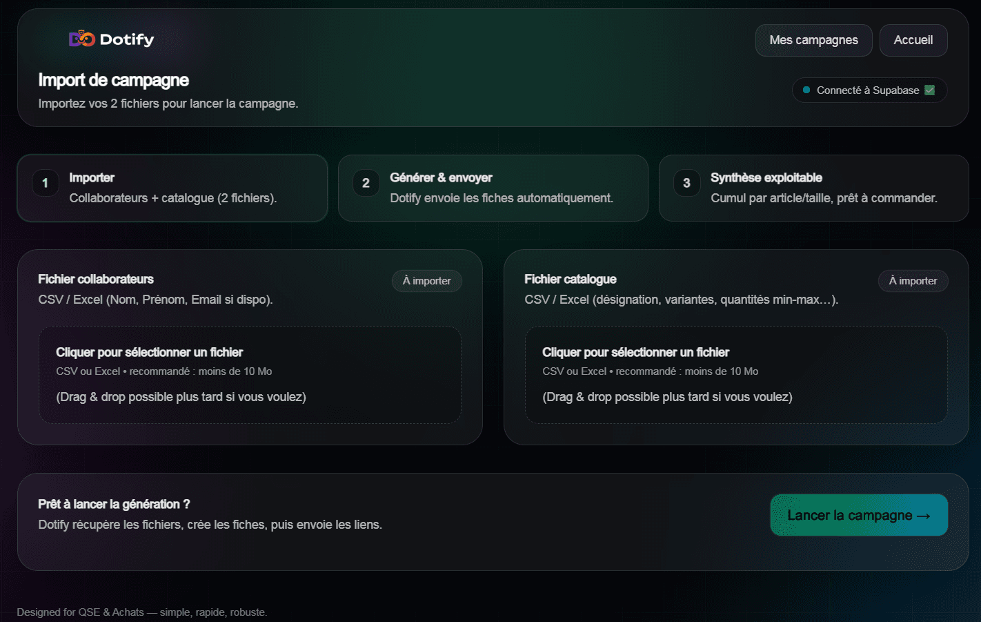 Capture écran Dotify